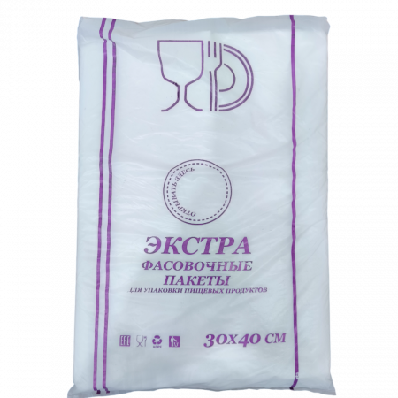 Пакет фасовочный Экстра 30х40 12 мкм